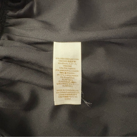 Women's Kate Spade 3/4 Sleeve Striped Dress Black Blue Zipper Peplum Size 12 - Picture 14 of 16